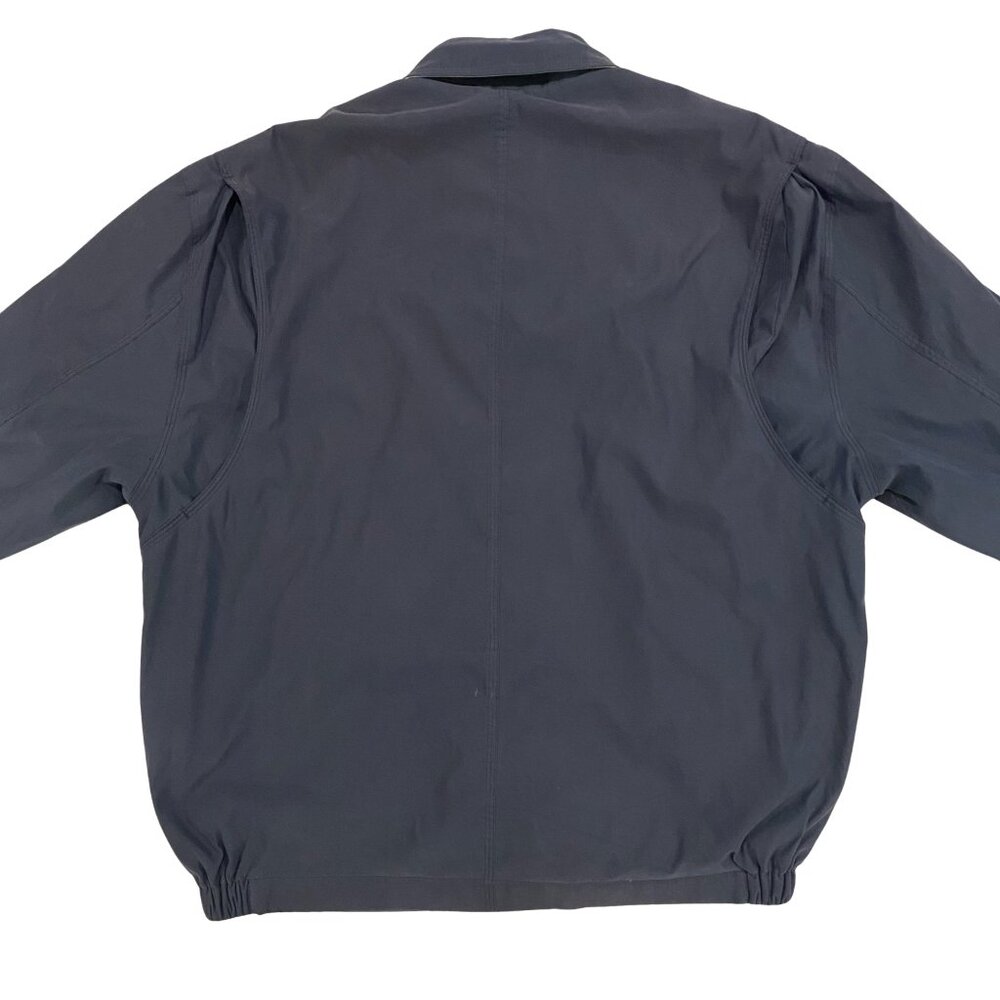 St. Johns Bay Navy Workwear Jacket M w/ Phone Pouch - Picture 4 of 8